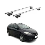 For Mazda 2006-2015 Omac G004380 Gray Raised Roof Rails Cross Bars. Fixed Price $99.99.