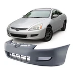 Primed Front Bumper Cover Fascia For 2003-2005 Honda Accord Coupe Ex Lx Se. Fixed Price $157.41.
