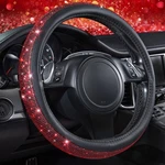 Red Diamond Steering Wheel Cover With Bling Rhinestones Universal Fit. Fixed Price $23.02.