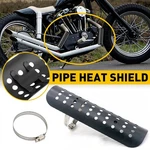 Universal Black Exhaust Pipe Muffler Heat Shield Cover Guard Heel Motorcycle. Fixed Price $14.24.