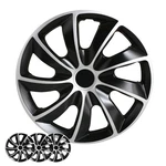 Shirry Group 17" Hubcaps 4-PACK Set SG-5084-DP-17 Black Silver Universal Wheel. Fixed Price $59.91.