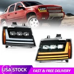 Led Headlights For 2007-2014 Chevy Tahoe Suburban Avalanche,w/startup Animation. Fixed Price $499.00.