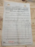 Vintage 1951 Standard Electric Company Rocky Mount Nc Mt Receipt 1950S. Fixed Price $5.56.