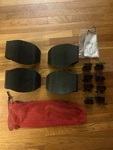 Yakima Kayak Saddles Roof Rack Boat Canoe Set 4 Round Bar Hardware Mounts. Fixed Price $63.00.