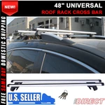 For Universal 48 Inch Aluminum Top Roof Rack Cross Bar Baggage Carrier With Lock. Fixed Price $64.99.