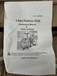 Bike Hitch Mount Platform Rack AT4402 Wheel Cradle Carrier New Open Box. Fixed Price $80.00.