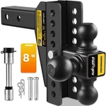 Nakyma 8 Inch Drop Tri Ball Hitch 2 Receiver 16500 Lbs. Fixed Price $179.99.