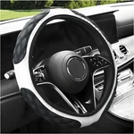Car Steering Wheel Cover, 15 Inches Non-slip Leather White. Fixed Price $11.90.