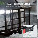 Hitch Mount Cargo Carrier, Iron Rack With Folding Ramp. Fixed Price $217.99.