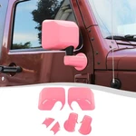 Sqqp Pink Side Mirror Cover Rearview Trim For 2007-2018 Jeep Wrangler Jk. Fixed Price $59.20.
