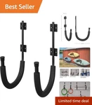 2 Pack Kayak Wall Mount Hooks For Paddleboards And Surfboards. Fixed Price $44.99.