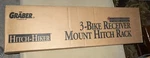 Graber Bike Hitch-hiker Receiver Mount Rack 1079Q3 1-1/4". Fixed Price $74.38.