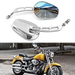 Mofun Chrome & Rear View Mirrors For Harley Sportster Dyna Softail Fxdf Flfb. Fixed Price $31.56.