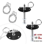 2 Pcs Stainless Steel Car Hood Pins Kit, Quick Release Cover Black. Fixed Price $15.37.