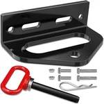 Nilight Universal Heavy Duty Zero Turn Mower Trailer Hitch Kit Red & Black. Fixed Price $17.99.