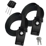 Lovinouse 2 Pack Lockable Tie Down Strap, With 3 Stainless Steel Cables, For .... Fixed Price $60.60.