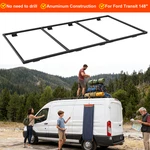 Aluminum Van Roof Rack Pro Ford Transit 148"LONG Wheelbase Low,mid,high. Fixed Price $297.00.
