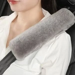 Aogelan Fluffy Fuzzy Genuine Sheepskin Car Seat Belt Covers For Soft Gray. Fixed Price $23.88.