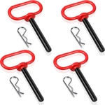 Bbto 4 Pieces Tractor Hitch Pin 1/2 X 3-5/8 Inch Red Trailer Handle. Fixed Price $28.26.
