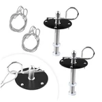 2 Pcs Stainless Steel Car Hood Pins Kit, Quick Release Cover Black. Fixed Price $15.98.