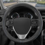 Motor Trend Gripdrive Pro Steering Wheel Cover Black Blue Stitch 13.5-14.5". Fixed Price $42.34.