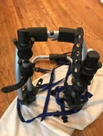 Thule Gateway 9007XT Rear Trunk Mounted 3-BIKE Bicycle Rack -missing One Strap. Fixed Price $10.00.