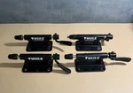 4 Thule Low Rider Pro Truck/fork Bike Mounts Carrier Racks. Fixed Price $44.00.
