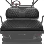 Leapgomax Golf Cart Rear Seat Covers For Ezgo Club Diamond Black Stitching. Fixed Price $81.11.