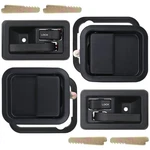 Apperfit Exterior & Interior Door Handles W/keepers Compatible With Black. Fixed Price $44.41.