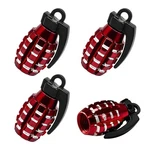 Muqida 4PCS Tire Valve Stem Caps, Leakproof Wheel Tyre Red. Fixed Price $8.99.