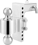 Maxxhaul 50246 Inch Drop 7 Rise Aluminum Adjustable Dual Ball Mount. Fixed Price $89.99.