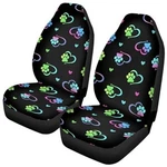 Car Seat Covers Set For Front Universal Interior Accessories Dog Paw Heart. Fixed Price $42.74.