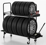 Erotash Rolling For Garage,tire Storage Rack, Large, Black. Fixed Price $193.31.