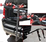 Hitch Mounted Two Bike Bicycles Rack Carrier Fit 1-1/4" & 2" Receiver. Fixed Price $52.99.