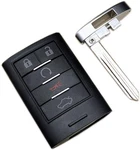 Smart Key Fob Case Shell Fit For Cadillac Sts Cts 2008 2009 2010 2011 Black. Fixed Price $18.94.