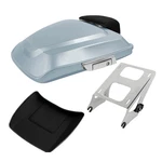 Silver Razor Trunk Backrest Mount Rack For Harley Touring Road Glide 14-26 Tcmt. Fixed Price $299.50.