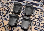 Set 4 - Yakima Gunwale Loadstop Brackets Canoe Round Or Square Bars W/ Hardware. Fixed Price $48.50.