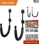 2-PACK Kayak Wall Mount Hangers 100LB Capacity For Surfboards & Paddleboards. Fixed Price $35.99.