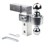 Height Adjustable Trailer Hitch Mount Fits 2" & 2-5/16" Balls 5K Lbs Gtw. Fixed Price $97.40.