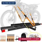 Mockins 500 Lbs Capacity Anti-tilt Motorcycle Hitch Carrier W/loading Ramp 73". Fixed Price $352.48.
