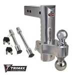 Trimax Razor 2.5" Shank 10" Adj Hitch Receiver & 2-5/16" Double Ball Locks. Fixed Price $509.99.