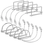 10 Pcs Trailer Coupler Pin Steel Quick Release Ring 2-3/4'' X 1/4'' Shaft Lock. Fixed Price $27.99.