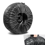 15 Inch Black Spare Tire Cover Waterproof Polyester Wheel Protectors Size. Fixed Price $15.99.