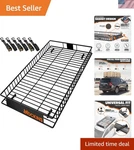 90"X50"X6" Xxl Heavy Duty Roof Rack Cargo Carrier For Top Vehicle Storage 2. Fixed Price $489.99.