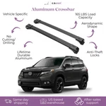 Erkul Roof Rack Cross Bars Fits Honda Passport 2019-2025 Raised Rails Black. Fixed Price $124.90.