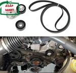 Engine Serpentine Belt Tensioner Idler Pulley Drive Kit Compatible With Jeep Wra. Fixed Price $74.17.