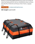Meefar Bag Xbeek Rooftop Cargo Carrier 20 Cubic Feet Waterproof. Fixed Price $54.99.