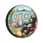15 Inch Camping Bear Spare Tire Cover Waterproof Wheel Protectors Suv Camper. Fixed Price $36.94.