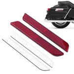 Amazicha Red Reflectors Latch Covers Saddlebags Side Visibility One Size,. Fixed Price $18.29.