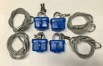 4) Spare Tire Locks 48" Long Cable W/ And Two Key - Weather. Fixed Price $39.98.